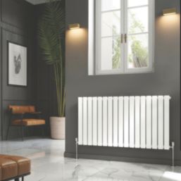 Reina Harley Single 600mm x 770mm 1744BTU White Horizontal Designer Radiator
