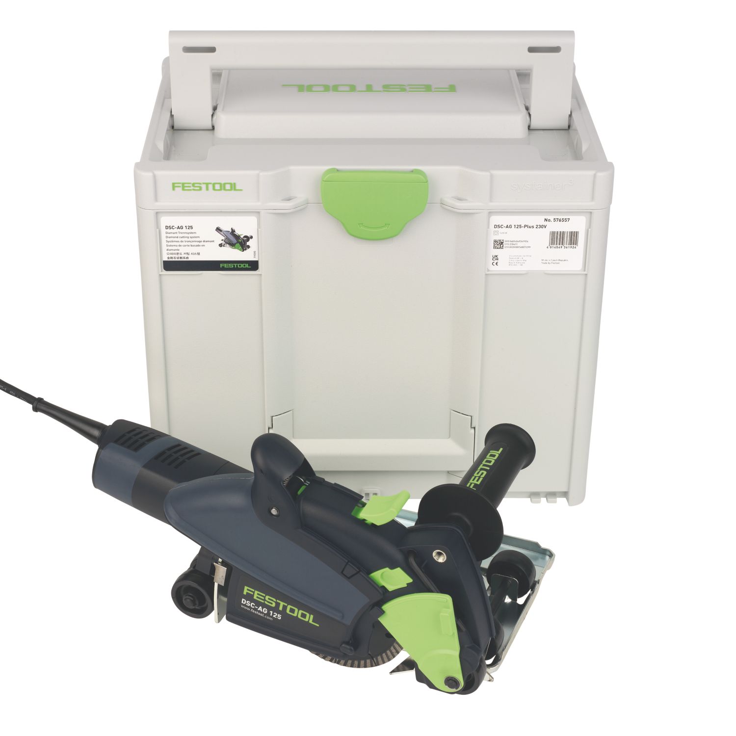 Festool DSC-AG 125-Plus 1400W 4.9" Electric Guided Masonry Cutting System 230V (564HN)