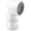 McAlpine  Flexible 90° Angled WC Connector White 152.5mm