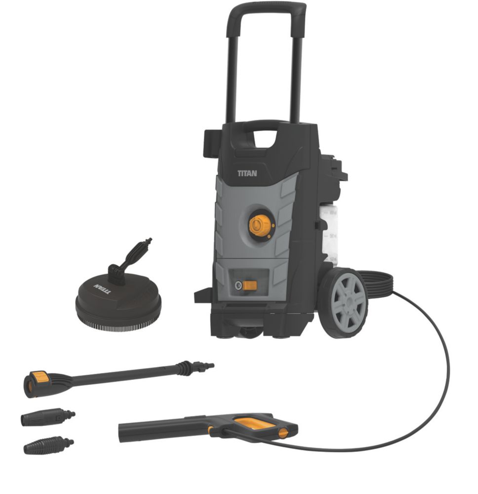 Stream Pressure Washer, 1650W 135Bar 420L/H Portable Pressure Washer Jet  Washer with Patio Cleaner, Power Pressure Washers with Snow Foam Water Tank