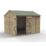 Forest Beckwood 9' 6" x 8' (Nominal) Reverse Apex Shiplap Timber Shed with Base & Assembly