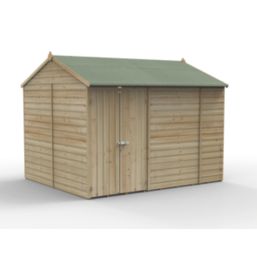 Forest Beckwood 9' 6" x 8' (Nominal) Reverse Apex Shiplap Timber Shed with Base & Assembly