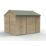 Forest Beckwood 9' 6" x 8' (Nominal) Reverse Apex Shiplap Timber Shed with Base & Assembly
