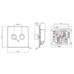 Knightsbridge  2-Gang 2-Way LED Intelligent Dimmer Switch  Black Nickel