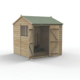 Forest Beckwood 7' x 7' (Nominal) Reverse Apex Shiplap Timber Shed with Base