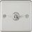 Knightsbridge CLTOG12BC 10AX 1-Gang Intermediate Switch Brushed Chrome with Colour-Matched Inserts