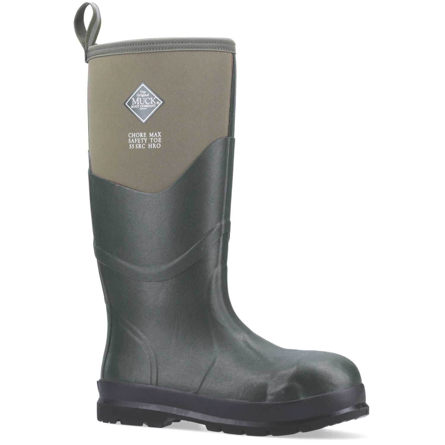 Muck Boots Chore Max S5 Size 4 Moss Steel Toe Cap Safety Wellies (564XG)