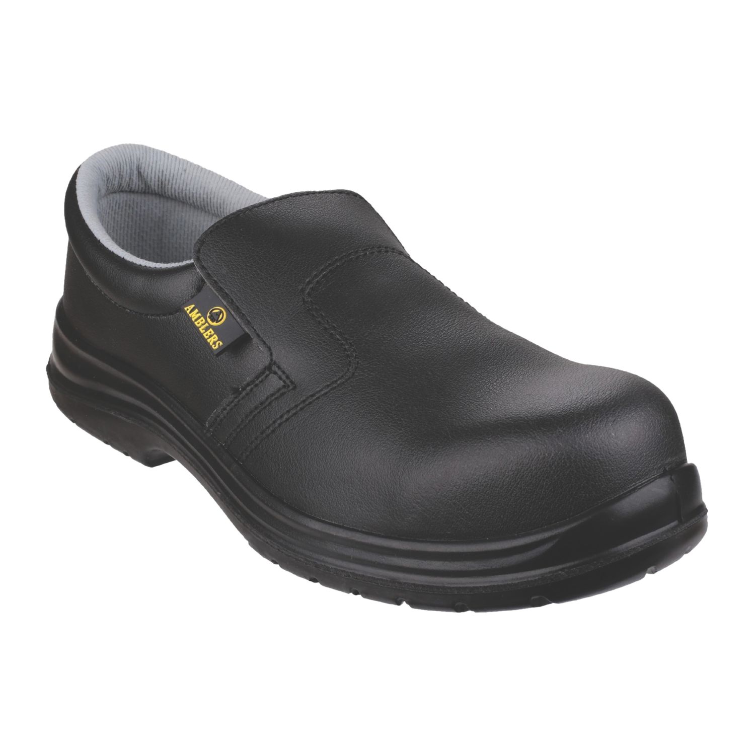 Amblers FS661 Size 12 Black Slip-On Safety Shoes (564XT)