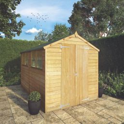 Mercia Value 6' x 9' 6" (Nominal) Apex Overlap Timber Shed