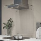 Splashback  Clear with Copper Caps Kitchen Splashback 600mm x 750mm x 4mm