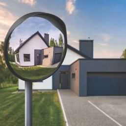 Essentials  600mm Blind Spot Traffic Mirror Black