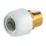 Hep2O  Plastic Push-Fit Adapting Male Coupler 22mm x 3/4"