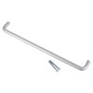 Smith & Locke Fire Rated D Pull Handle Satin Aluminium 19mm x 443mm
