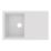 Swirl Erzen 1 Bowl  White Composite Sink 800mm x 500mm