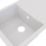 Swirl Erzen 1 Bowl  White Composite Sink 800mm x 500mm