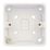 Hager Solysta WMPB1/20 1-Gang Surface Pattress  Back Box 20mm