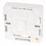 Hager Solysta WMPB1/20 1-Gang Surface Pattress  Back Box 20mm