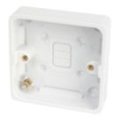 Hager Solysta WMPB1/20 1-Gang Surface Pattress  Back Box 20mm