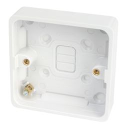 Hager Solysta WMPB1/20 1-Gang Surface Pattress  Back Box 20mm