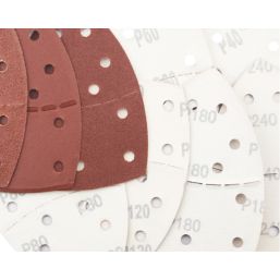 Titan   40-240 Grit 11-Hole Punched Metal, Paint & Wood Sanding Sheets 150mm x 100mm 60 Pack