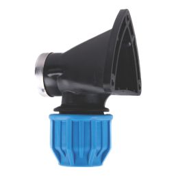 Flomasta  MDPE Wall Plate Elbow 25mm x 1/2"