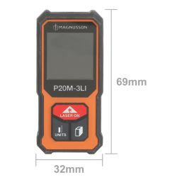 Magnusson P20M-3Li Pocket Laser Distance Measurer