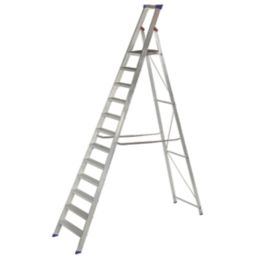 Werner Aluminium 3.15m 12 Step Platform Step Ladder