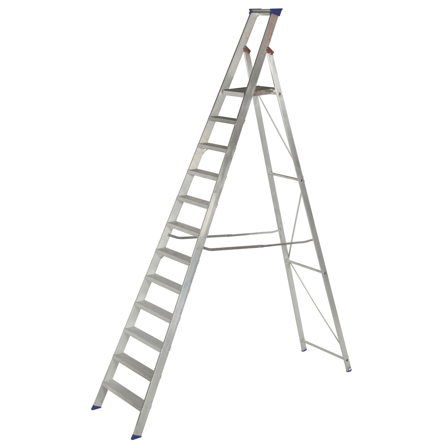 Werner Aluminium 3.15m 12 Step Platform Step Ladder (565FV)