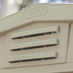 Keter Factor 6' x 6' 6" (Nominal) Apex Resin Shed Brown