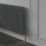 Reina 600mm x 1190mm 5276BTU Anthracite Horizontal 3 Column Radiator