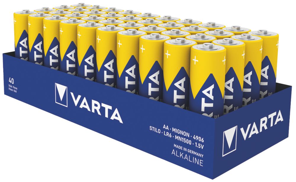  Varta Longlife Power AA Alkaline Batteries LR6 - Pack of 10 -  Packaging May Vary : Health & Household