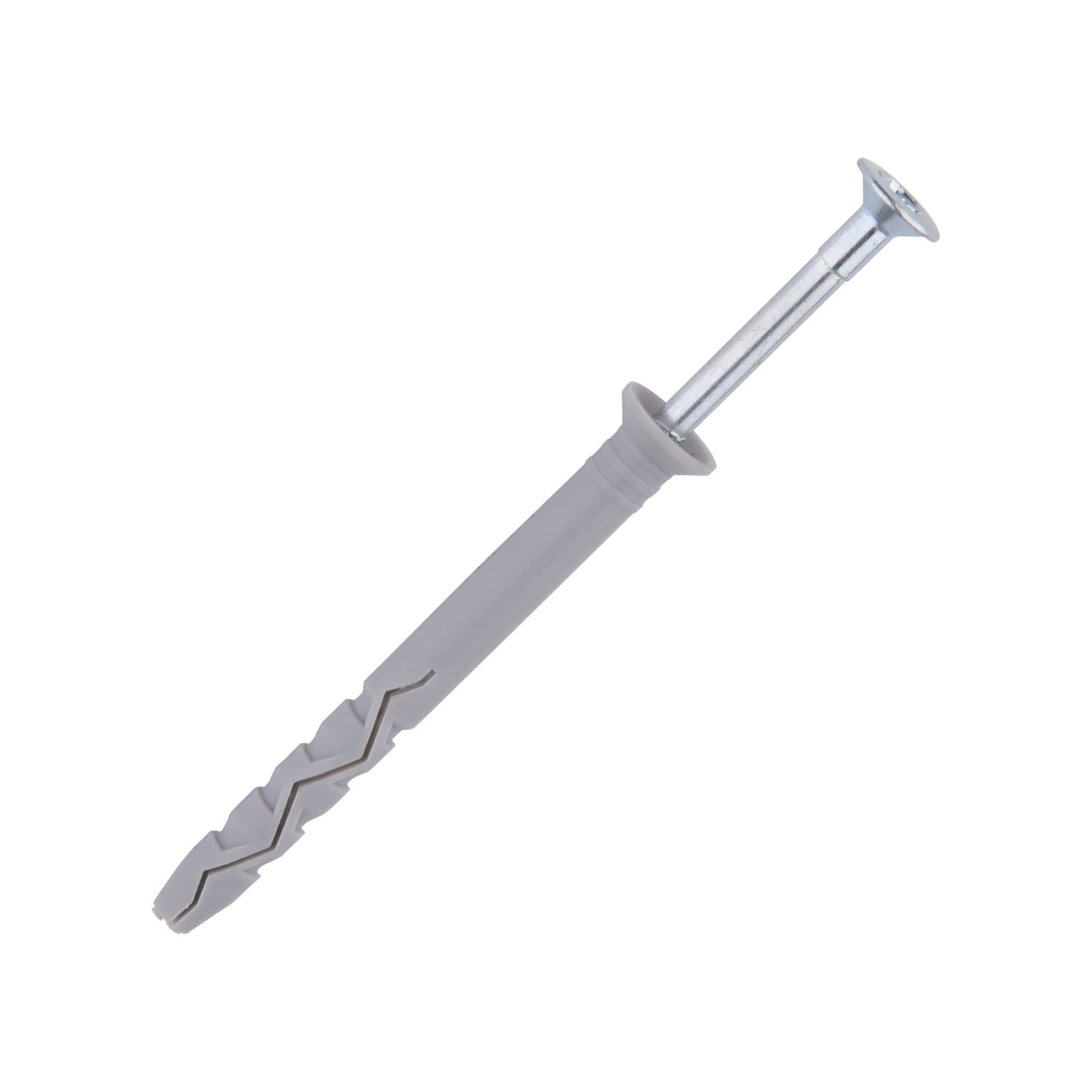 Easyfix Nylon & Steel Countersunk Head Hammer Fixings 6mm x 40mm 100 Pack (565PR)