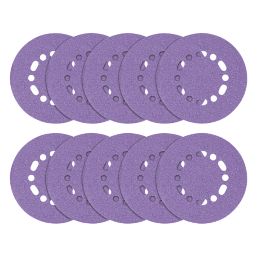 Trend  AB/150/120A 120 Grit 8-Hole Punched Multi-Material Sanding Discs 150mm 10 Pack