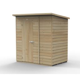 Forest Beckwood 6' x 4' (Nominal) Pent Shiplap Timber Shed with Assembly