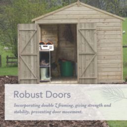 Forest Beckwood 4' x 3' (Nominal) Apex Shiplap Timber Shed with Assembly