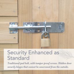 Forest Beckwood 4' x 3' (Nominal) Apex Shiplap Timber Shed with Assembly