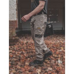 DEWALT Turlock Work Trousers Stone 38" W 31" L