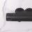 ETAL Atlas Exposed Single Outlet Thermostatic Matt Black Shower Valve
