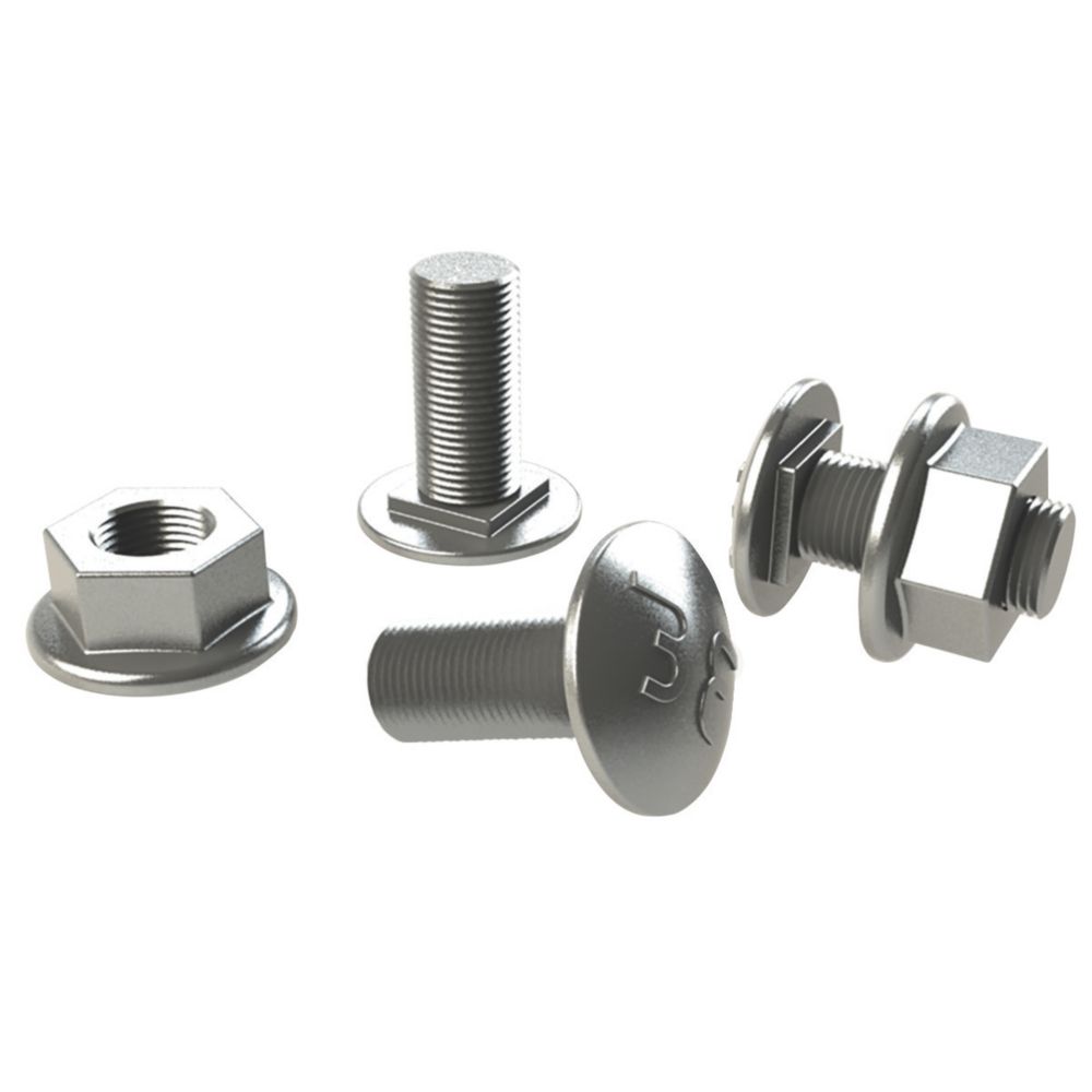 Marshall Tufflex Hot Dip Galvanised Cable Tray Nuts & Bolts 100 Pack