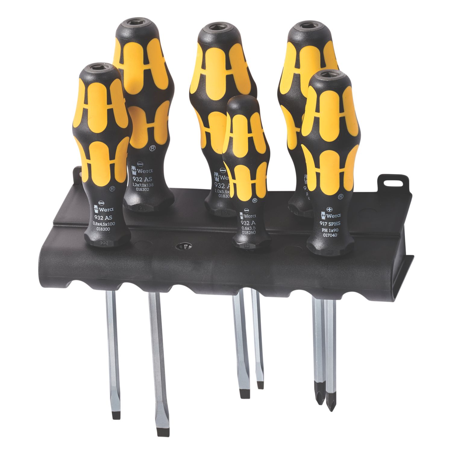 Wera 932 S/6 Kraftform Rack TX Chisel Screwdriver Set 6 Pcs (565XX)