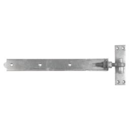 GateMate Matt Silver Straight Adjustable Bands & Hooks 165mm x 18" x 450mm 2 Pack