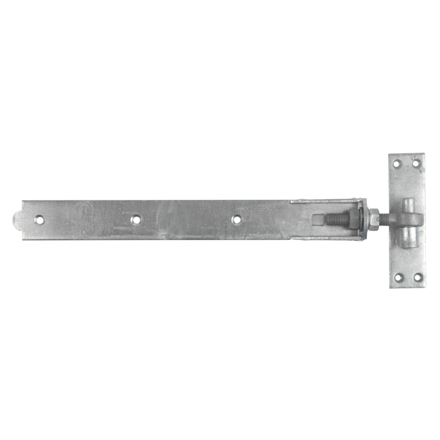 GateMate Matt Silver Straight Adjustable Bands & Hooks 165mm x 18" x 450mm 2 Pack (565YV)
