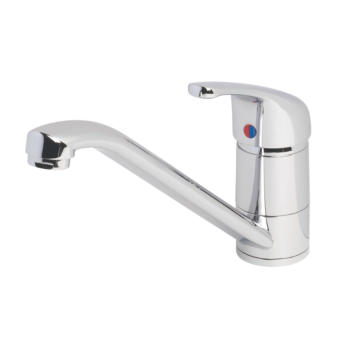 Swirl Erne Single Lever Mono Mixer Kitchen Tap Chrome (56601)