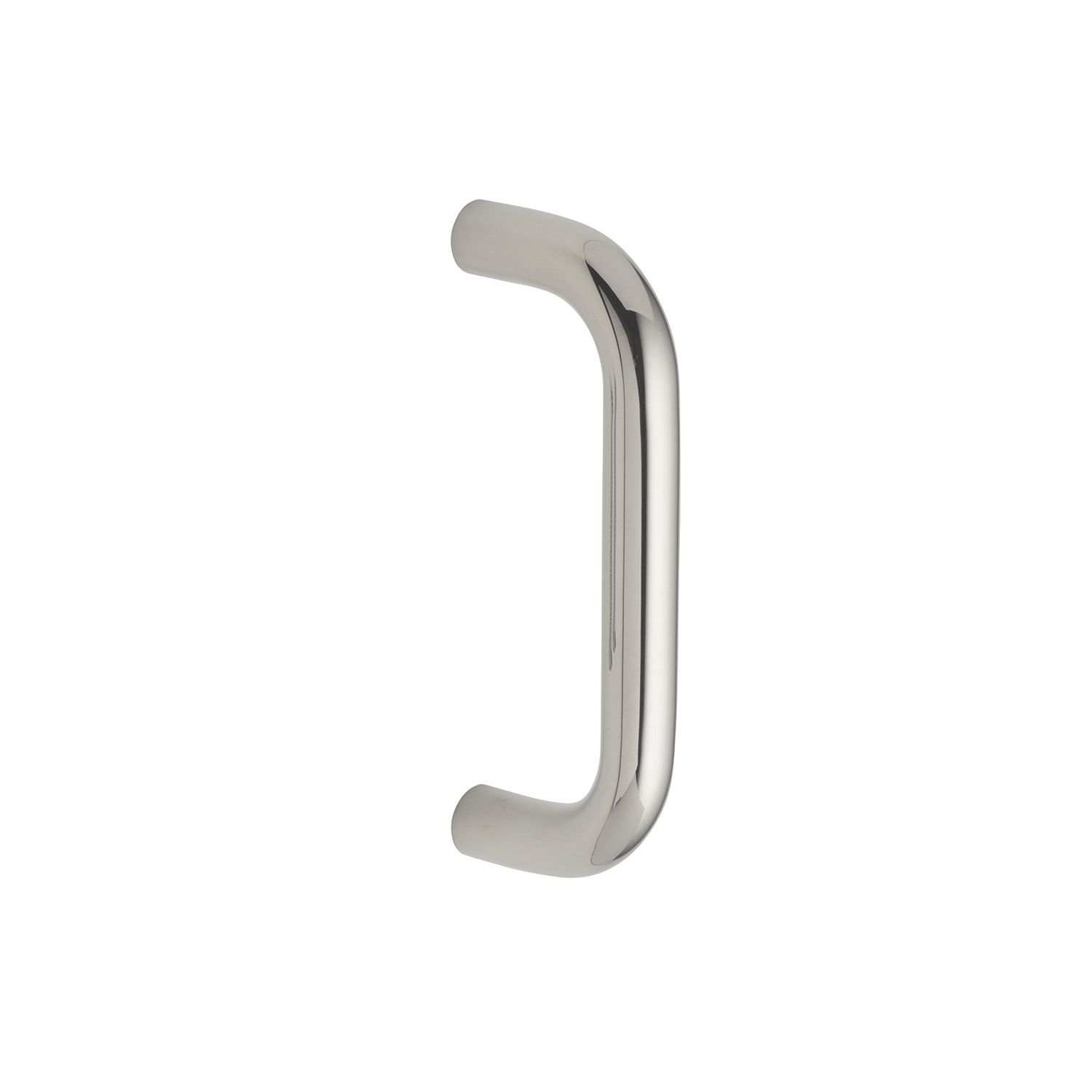 Eurospec Fire Rated D Pull Handle Polished Stainless Steel 19mm x 169mm (5665J)