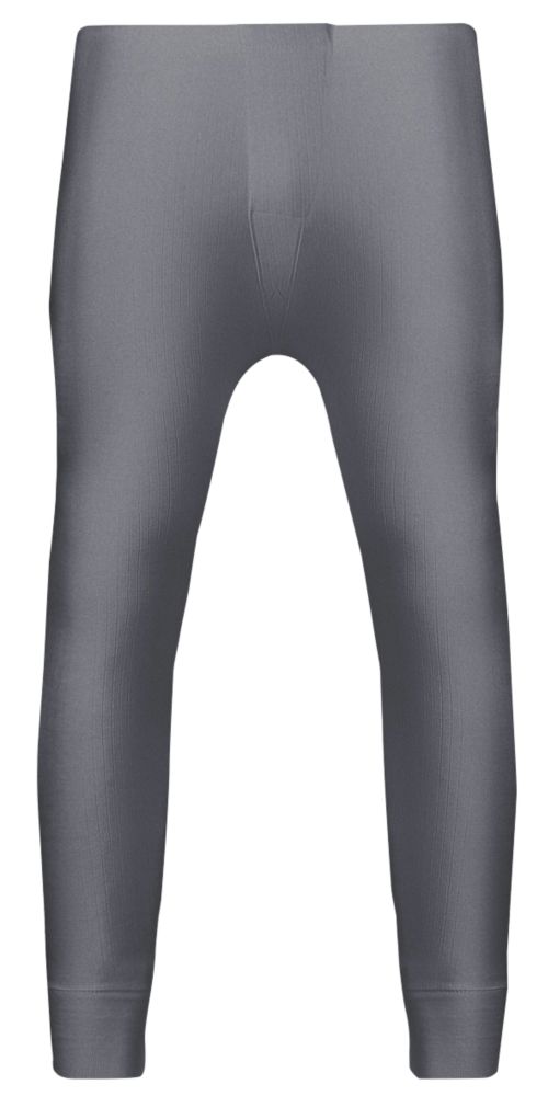 Workforce WFU3800 Thermal Baselayer Trousers Grey Medium 33-35 W 29 L -  Screwfix