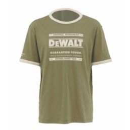 DEWALT Bakesfield Short Sleeve T-Shirts Olive / Navy X Large 45" Chest 2 Pack