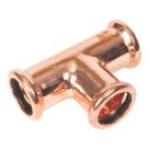 Flomasta  Copper Press-Fit Equal M-Profile Tees 22mm 2 Pack