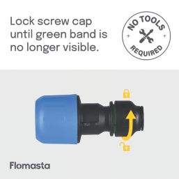 Flomasta  MDPE Adaptor 20mm x 15mm