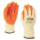 Site  Latex Builders Gloves Orange / Yellow X Large