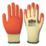 Site  Latex Builders Gloves Orange / Yellow X Large